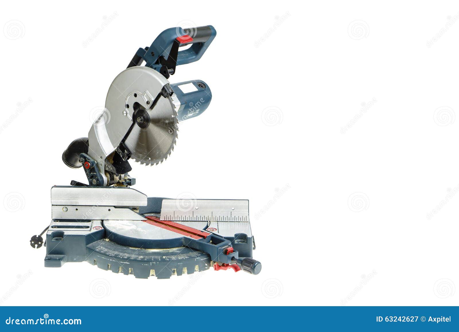 Mitre saw isolated stock image. Image of circular, deck 63242627