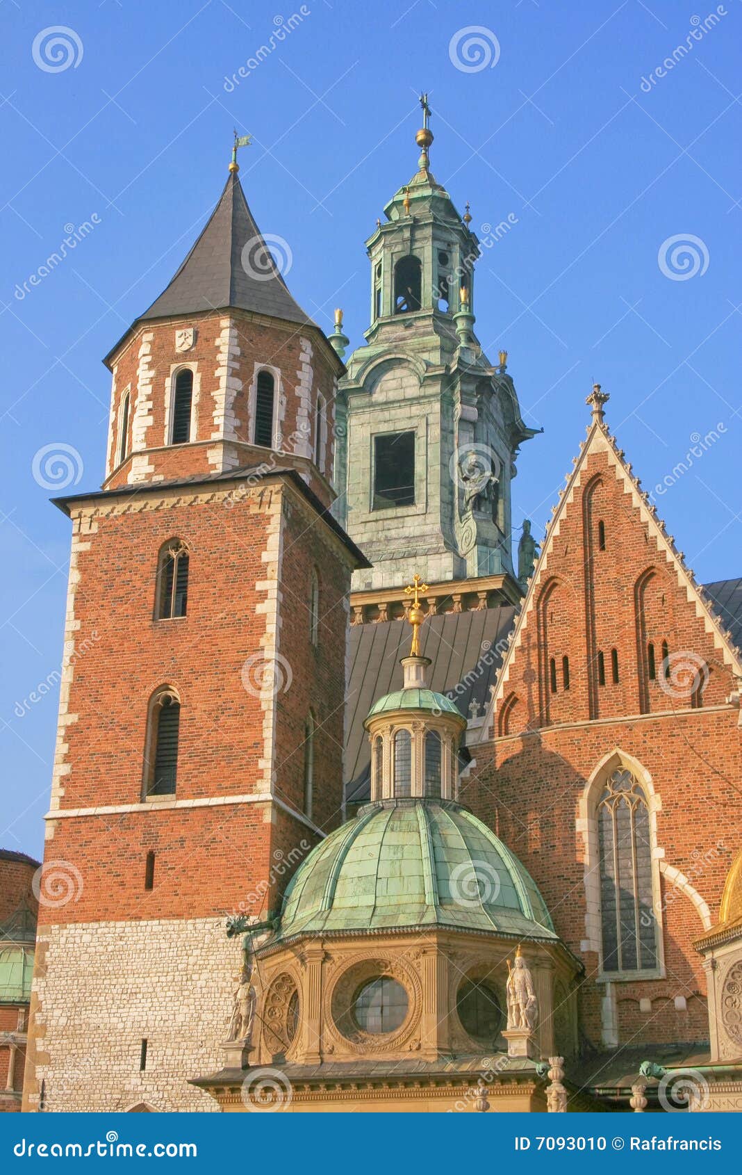Mittelalterliches Krakau. Die mittelalterliche Stadt von Krakau in Polen