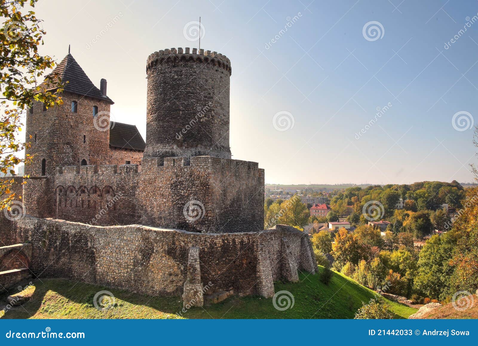 Mittelalterliches Schloss in BÄdzin nahe Katowice.