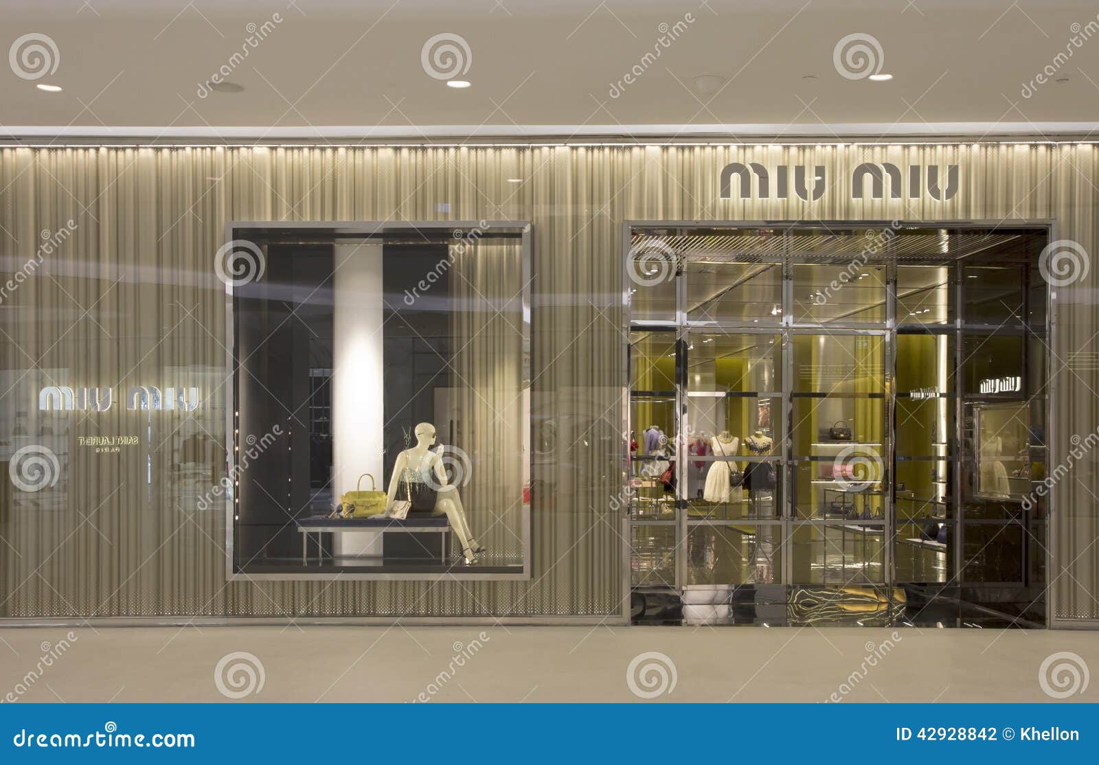 Miu Miu store editorial photography. Image of miuccia - 42928842