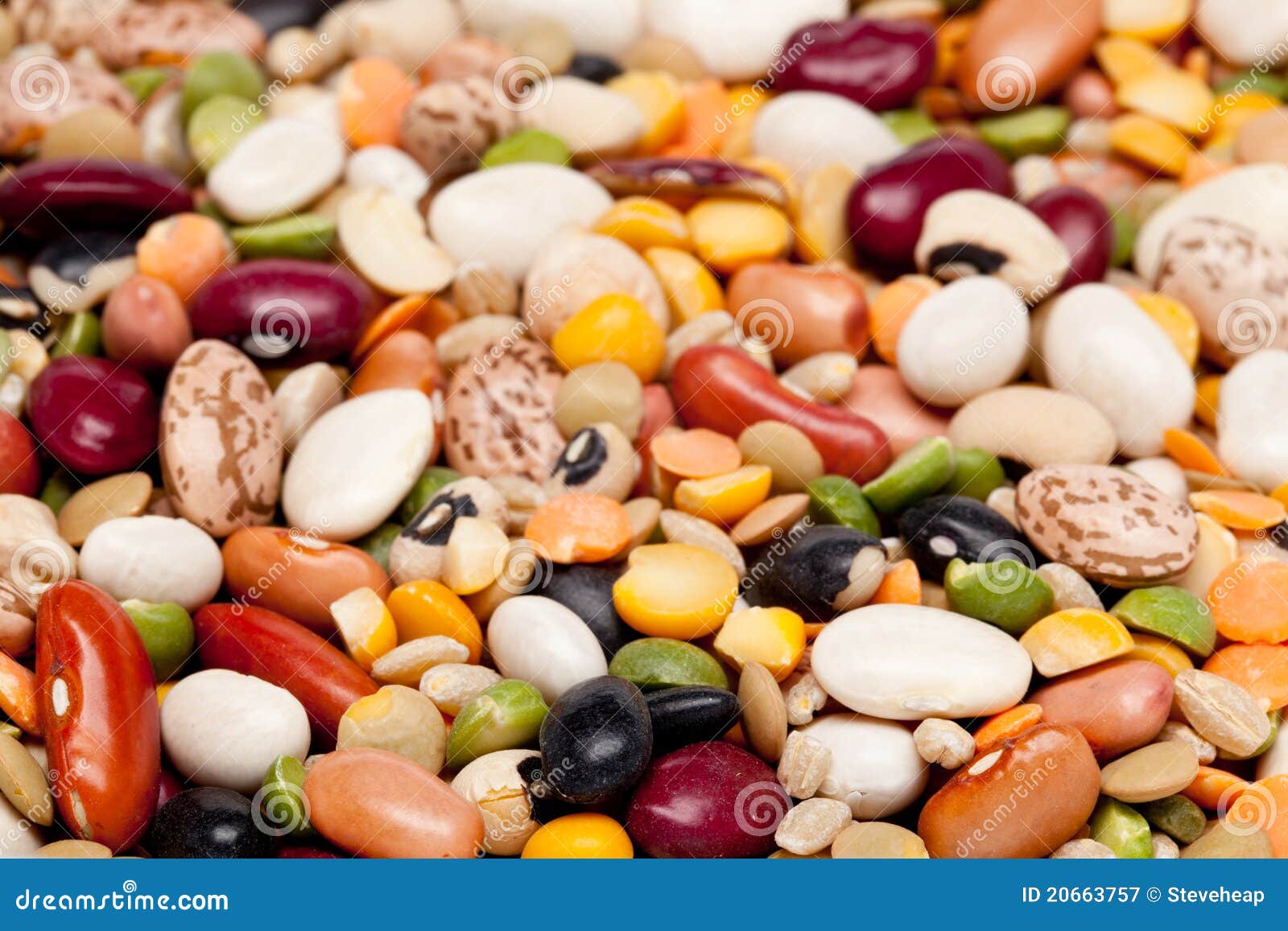 Mix of 17 beans and barley stock image. Image of barley 20663757