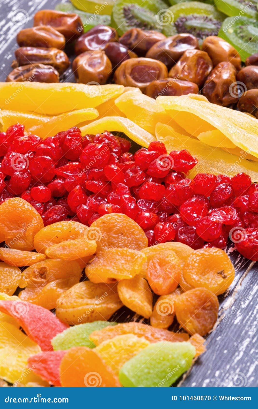 Mix of Dried and Candied Fruit Stock Photo Image of berry, health