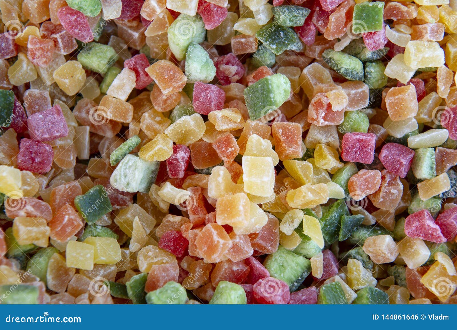 Mix of Dried Tropical Fruit Stock Photo Image of fruit, candy 144861646