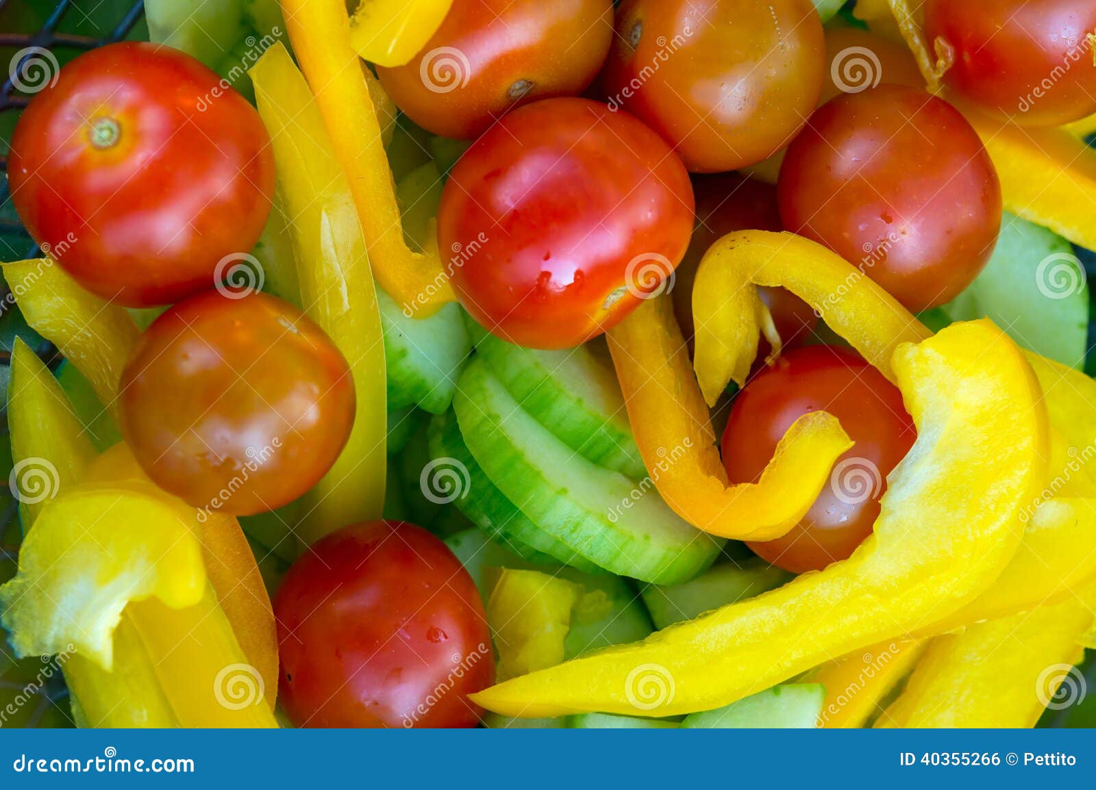 Mix of Fresh Cut Vegetables Stock Photo Image of cucumber, harvest