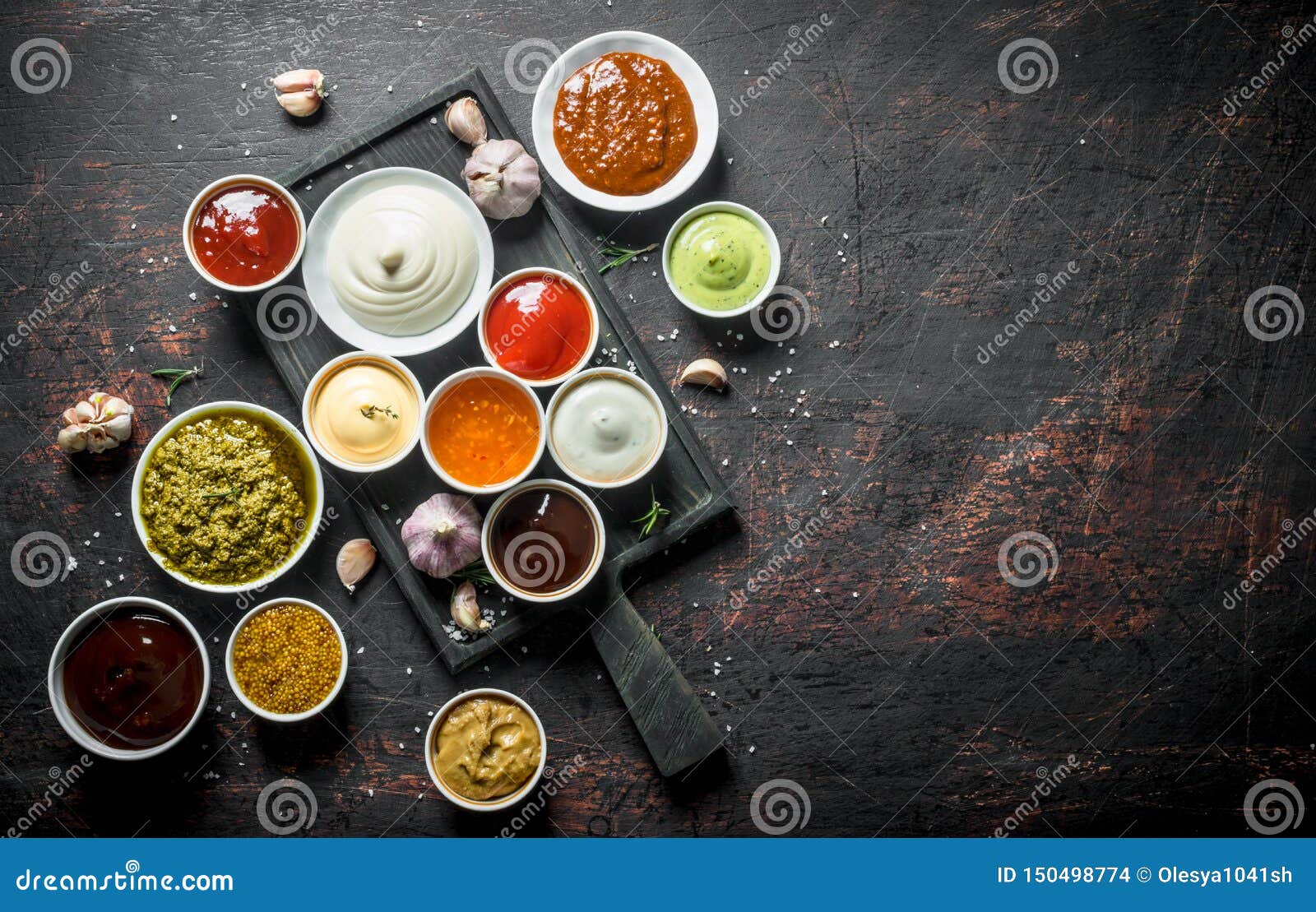 Mix of fresh sauces stock photo. Image of ingredient 150498774