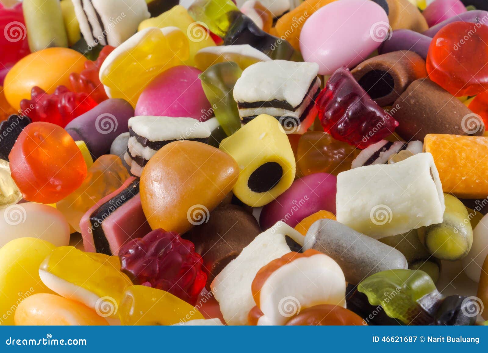 Mix jelly fruits stock image. Image of close, gelatin 46621687
