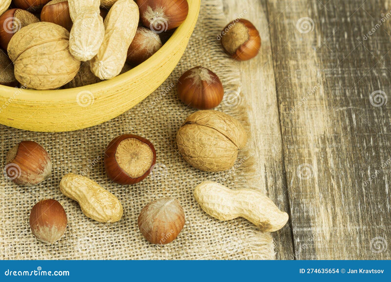 A Mix of Nuts in a Shell, in a Clay Plate Stock Photo Image of walnut