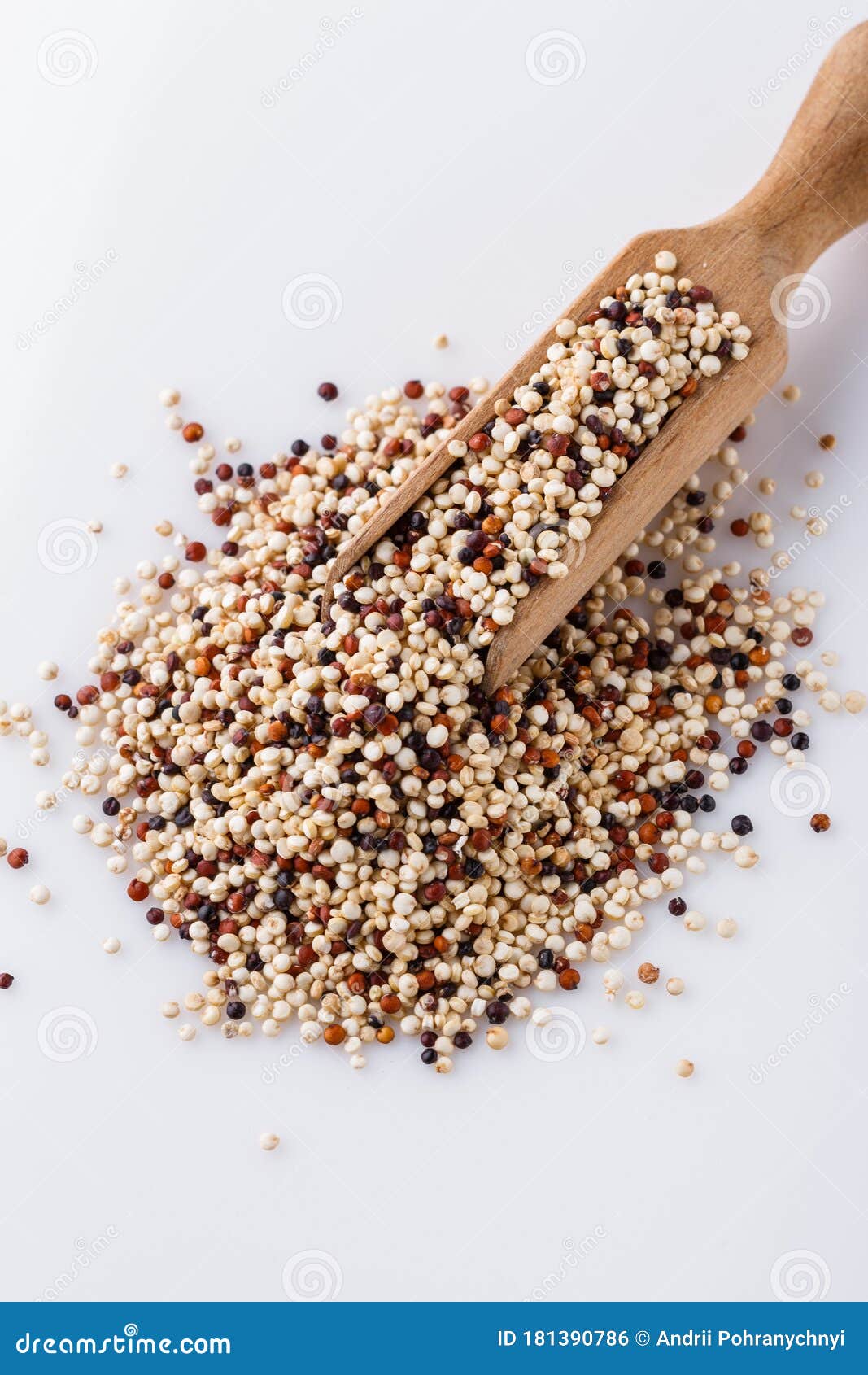 Mix of Quinoa Grains on White Acrylic Background Stock Photo Image of