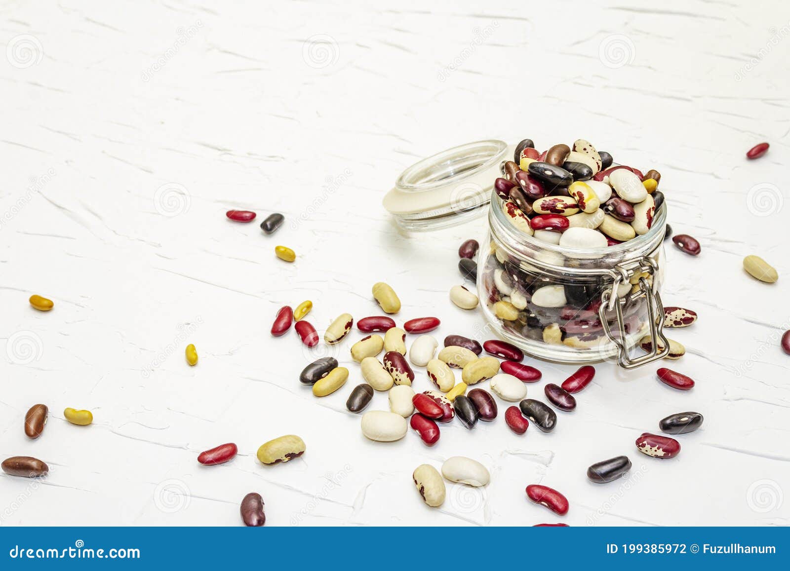 Mix of Various Dry Legumes in Glass Jar Stock Photo Image of meal