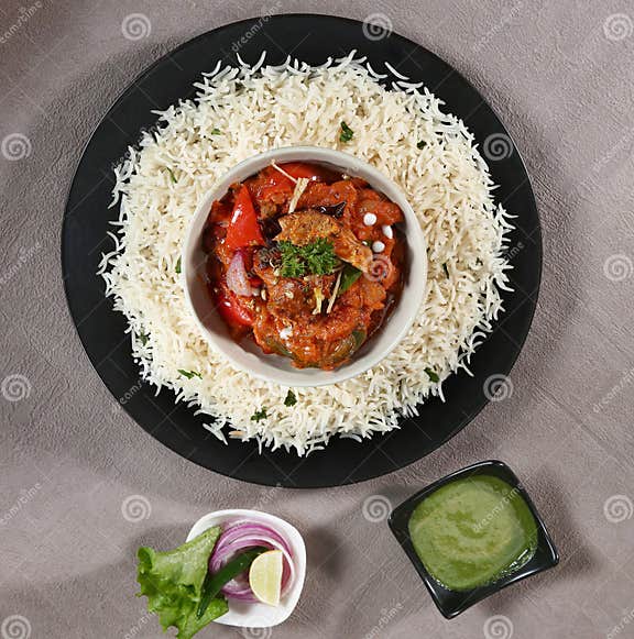 Mix Veg with Rice, Indian Dish Stock Image - Image of patao, coriander