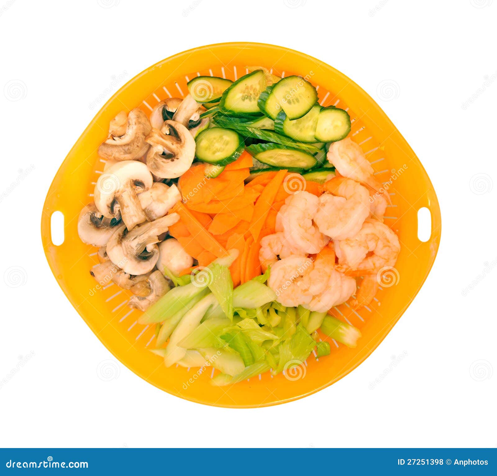 mix of vegetable and shrimp