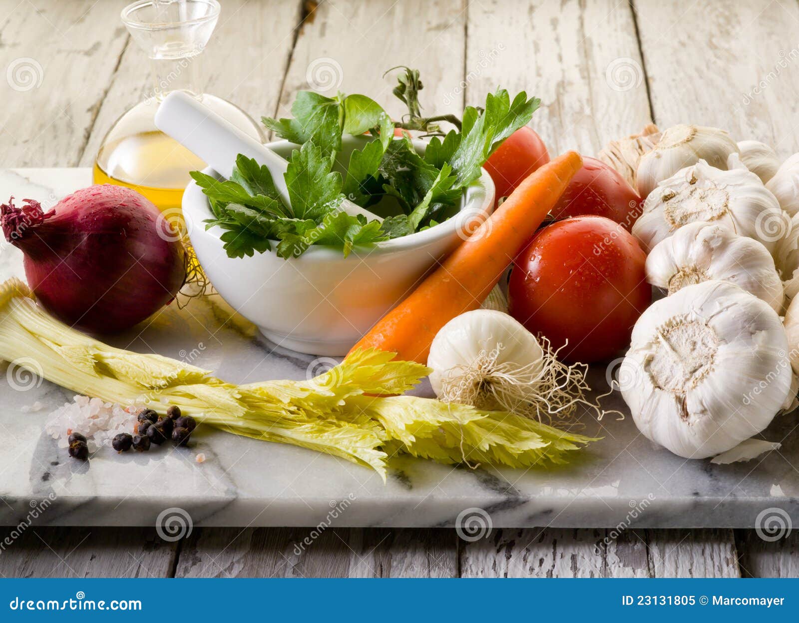 Mix of Vegetables Ingredients Stock Image Image of pestle, green 23131805