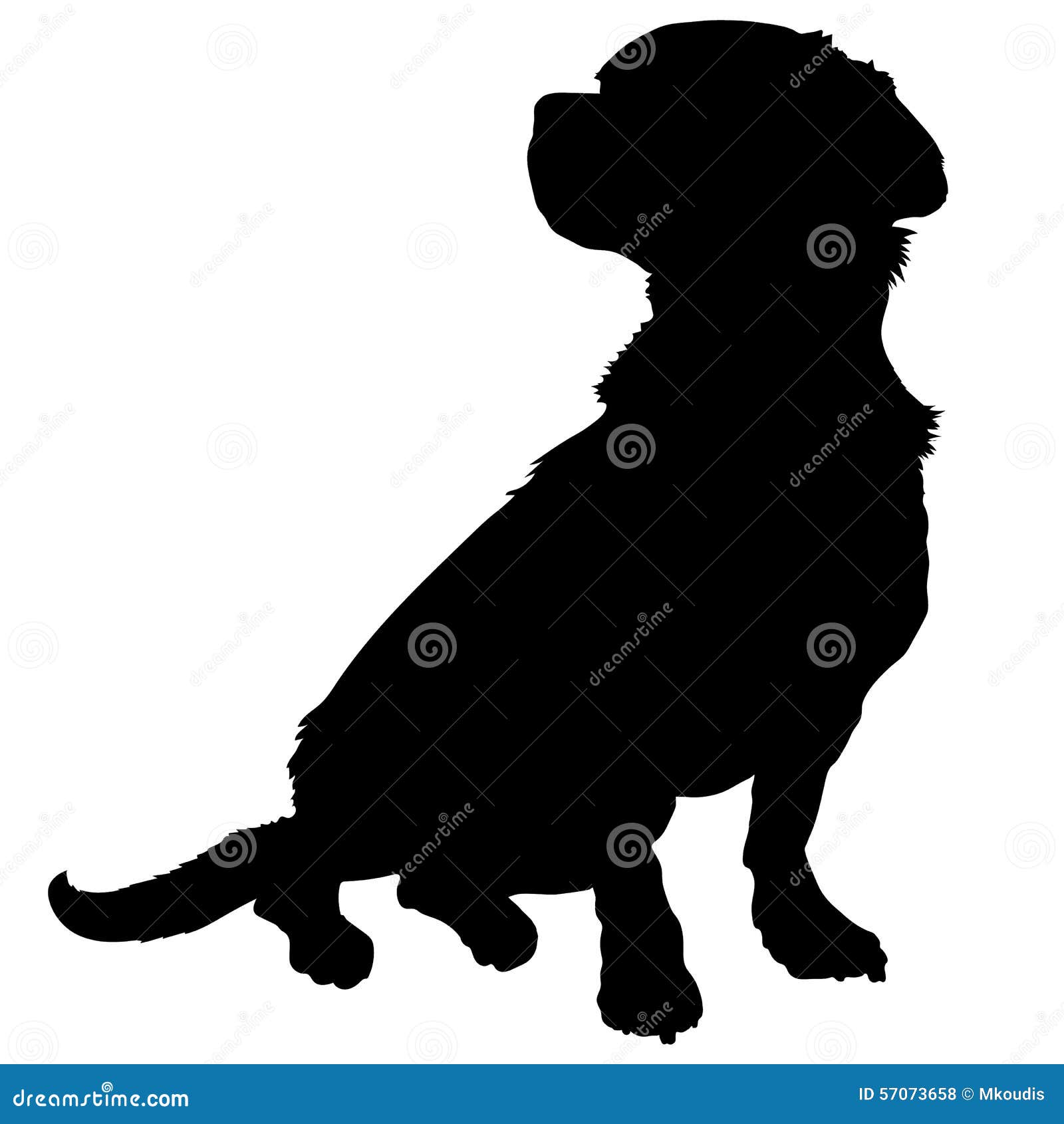 Download Mixed Breed Silhouette Stock Vector - Image: 57073658