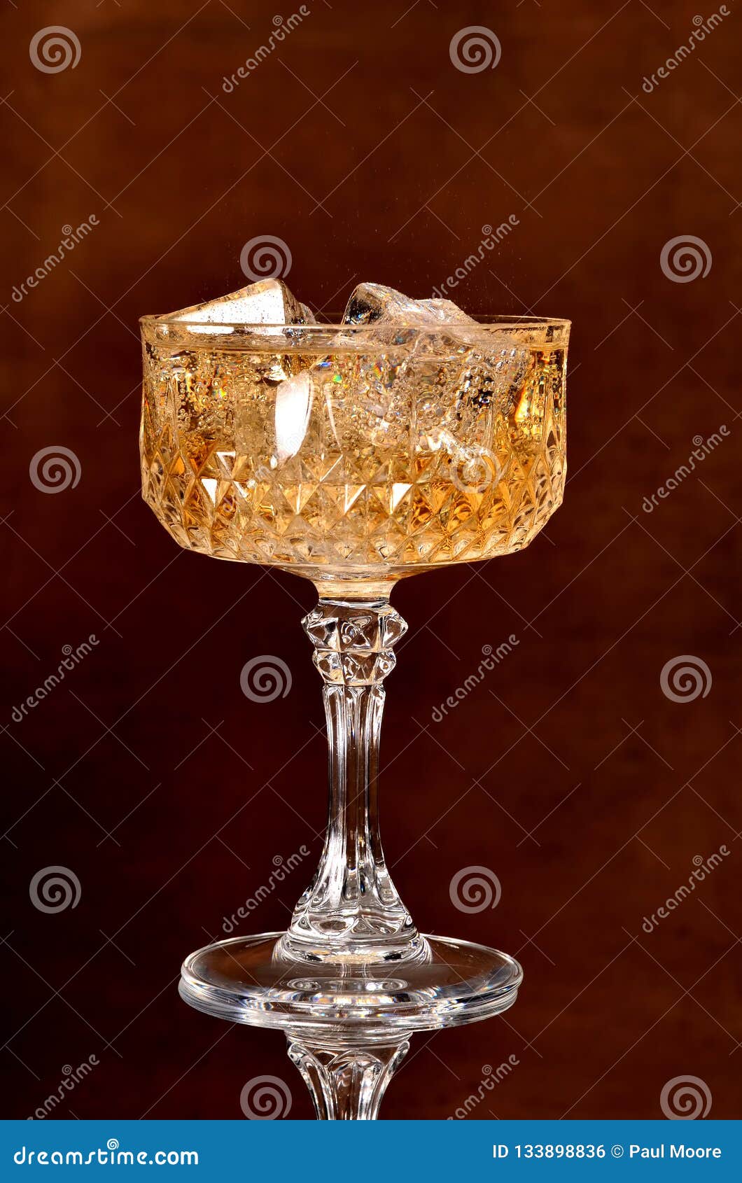 Mixed drink rum on ice stock photo. Image of addiction 133898836