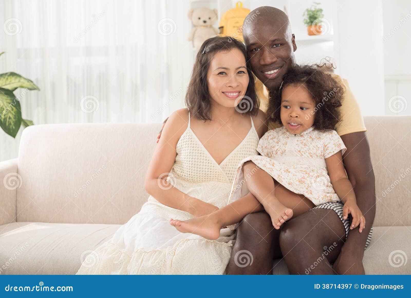 Mixed family stock image. Image of cheerful, cute, affection 38714397