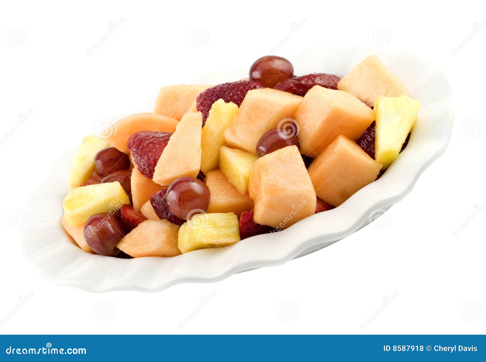 Mixed Fresh Fruit in Dish stock photo. Image of gourmet 8587918