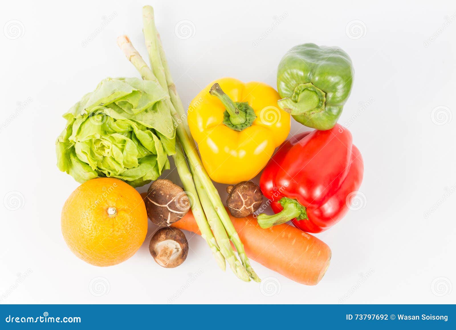 Mixed Fresh Vegetables and Fruit on White Stock Photo Image of white