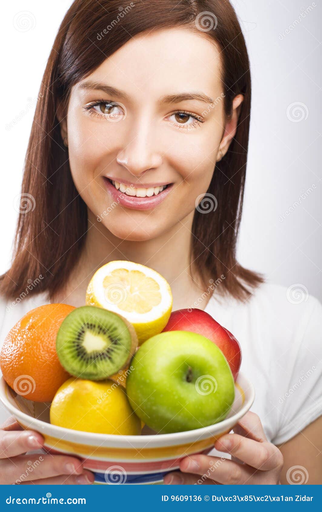 Mixed fruit stock photo. Image of female, food, fresh 9609136