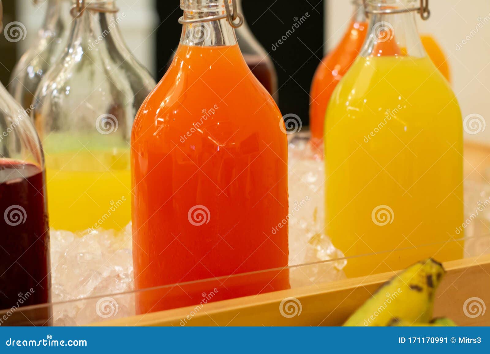 Mixed Fruit Juice in a Bottle Stock Image Image of restaurant, detox