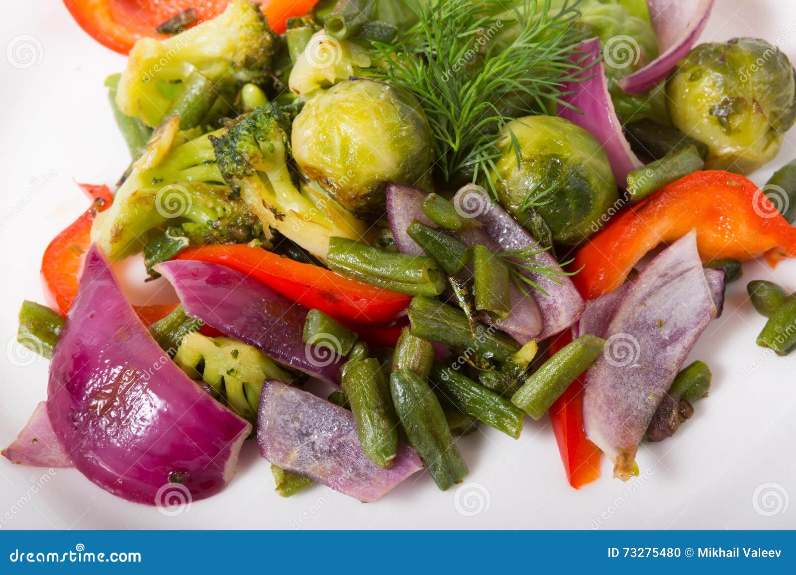 Mixed Green Vegetables Salad Stock Photo Image of vitamins, pepper