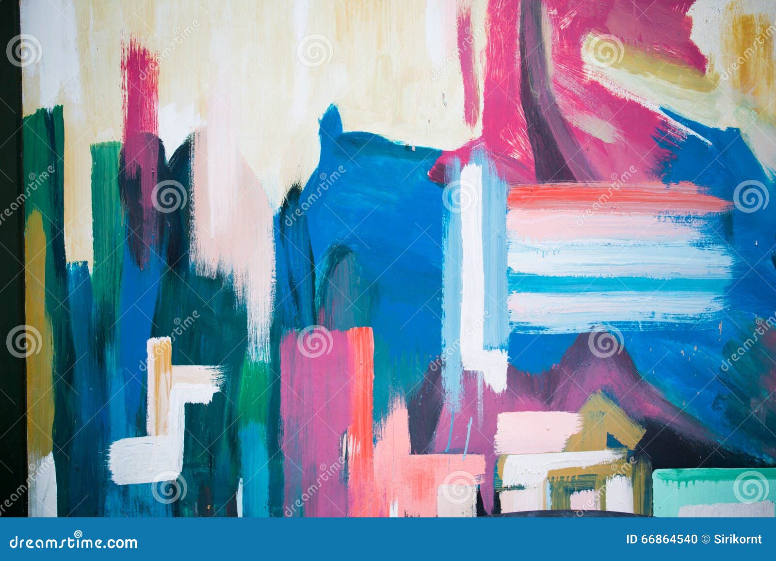 Mixed Media Hand Painted Background Stock Photo Image of blue