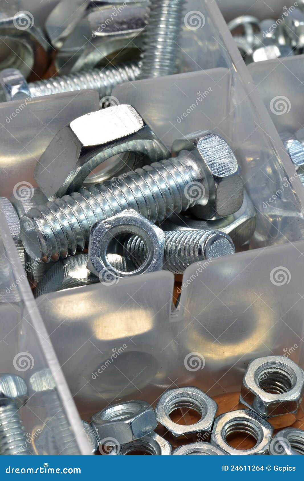 Mixed nuts and bolts stock photo. Image of tool, screws 24611264