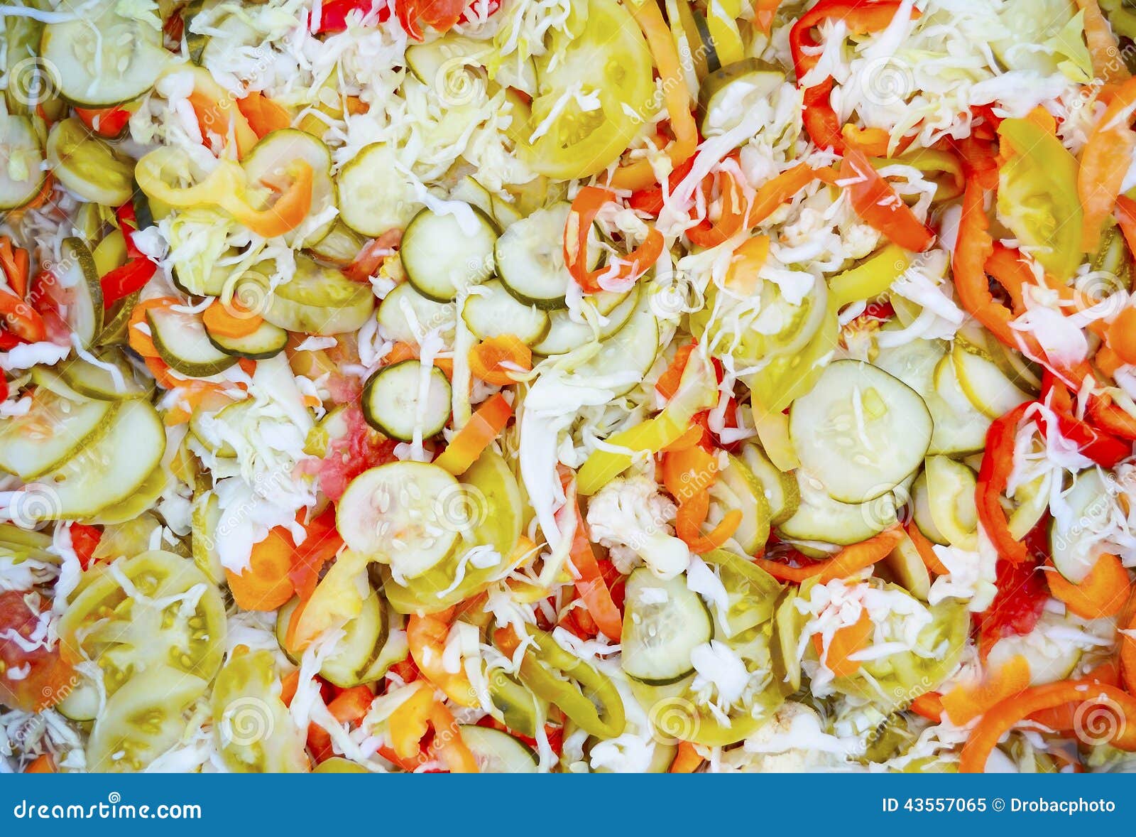 Mixed pickled salad stock image. Image of food, tomato 43557065