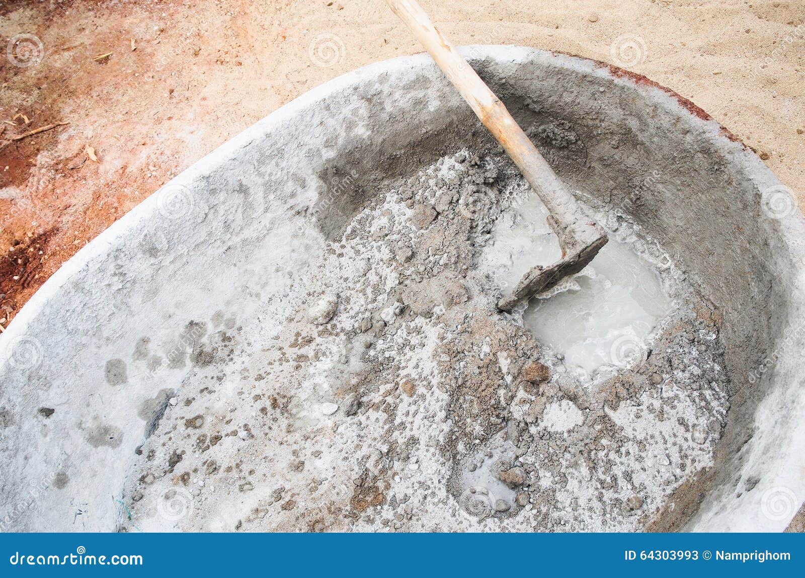 Mixed Plaster Cement Concrete. Stock Image Image of plaster, object