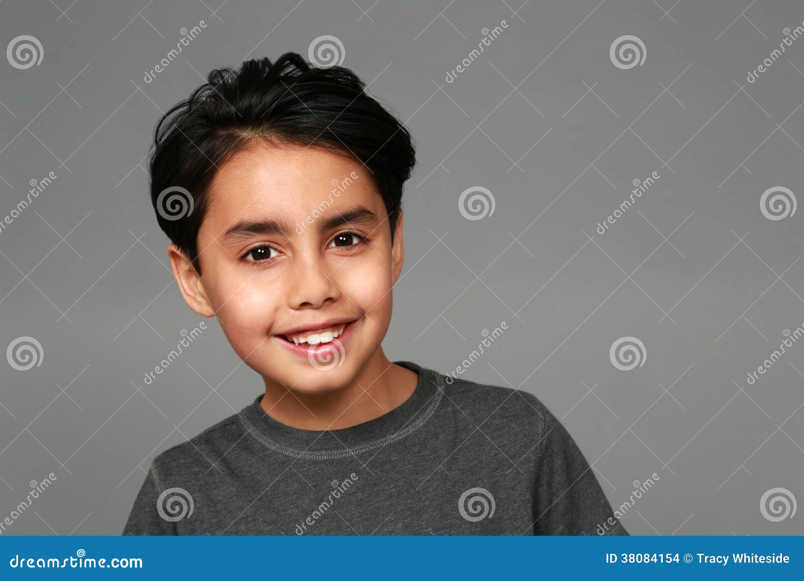 Mixed Race Boy Smiling Stock Photo Image Of Latino Child