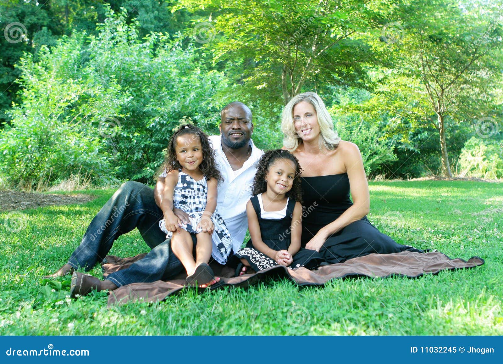 A mixed race family stock image. Image of american, mommy 11032245