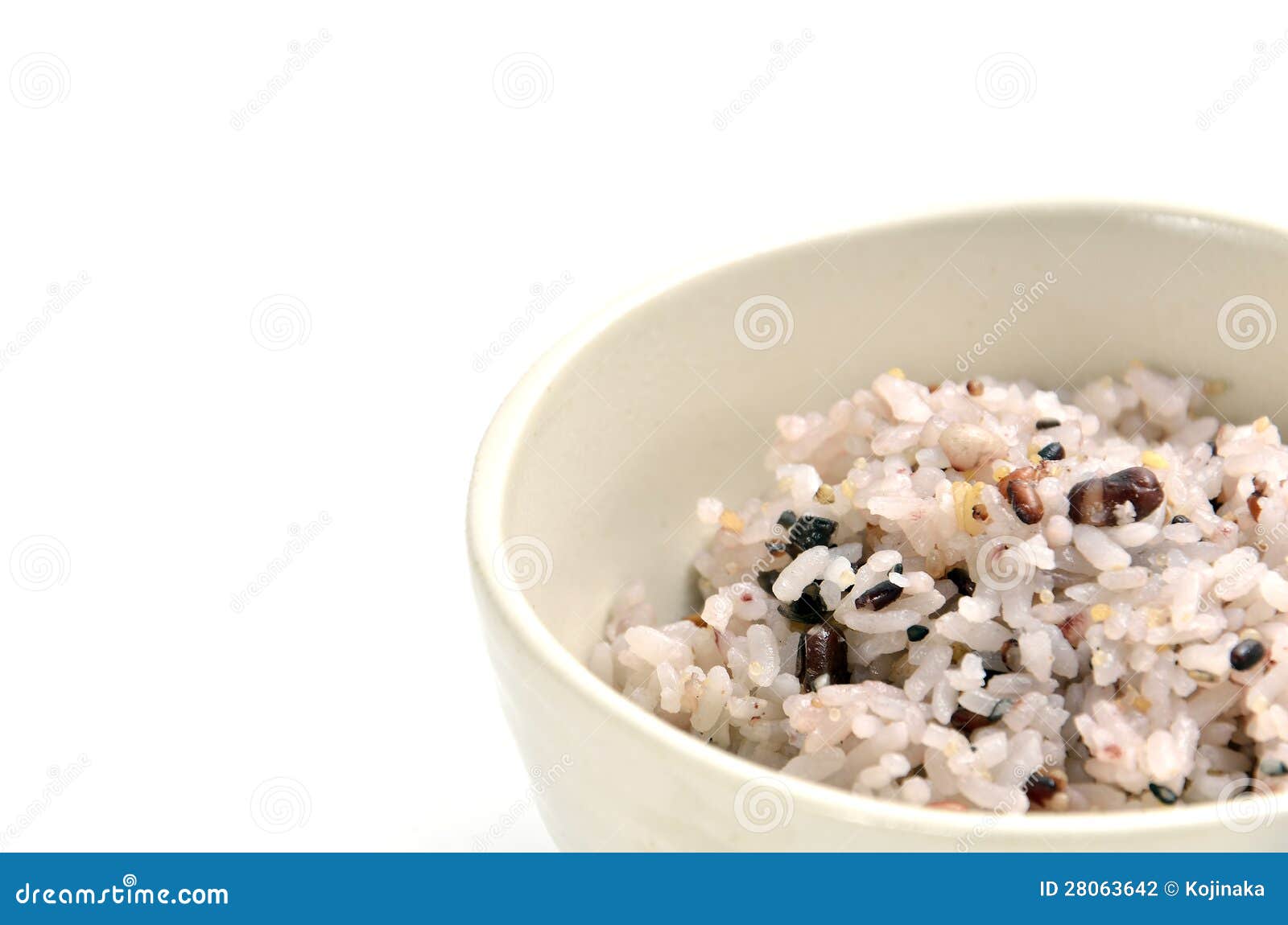 Mixed Rice In Japanese Rice Bowl Stock Photo - Image of diet, mixed