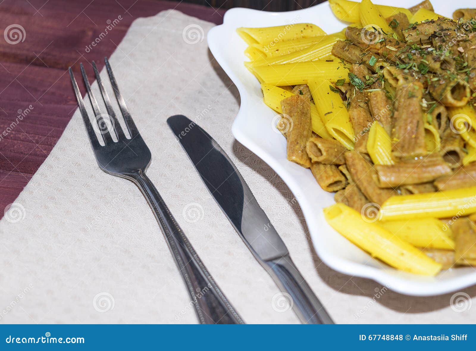 Mixed Rye and Classic Wheat Pasta with Spices and Herbes De Provence