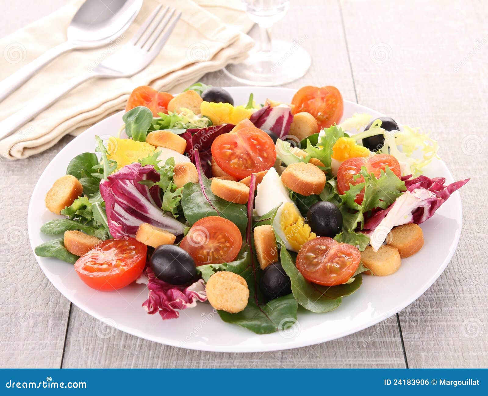 Mixed salad stock photo. Image of mixed, vegetable, olive 24183906