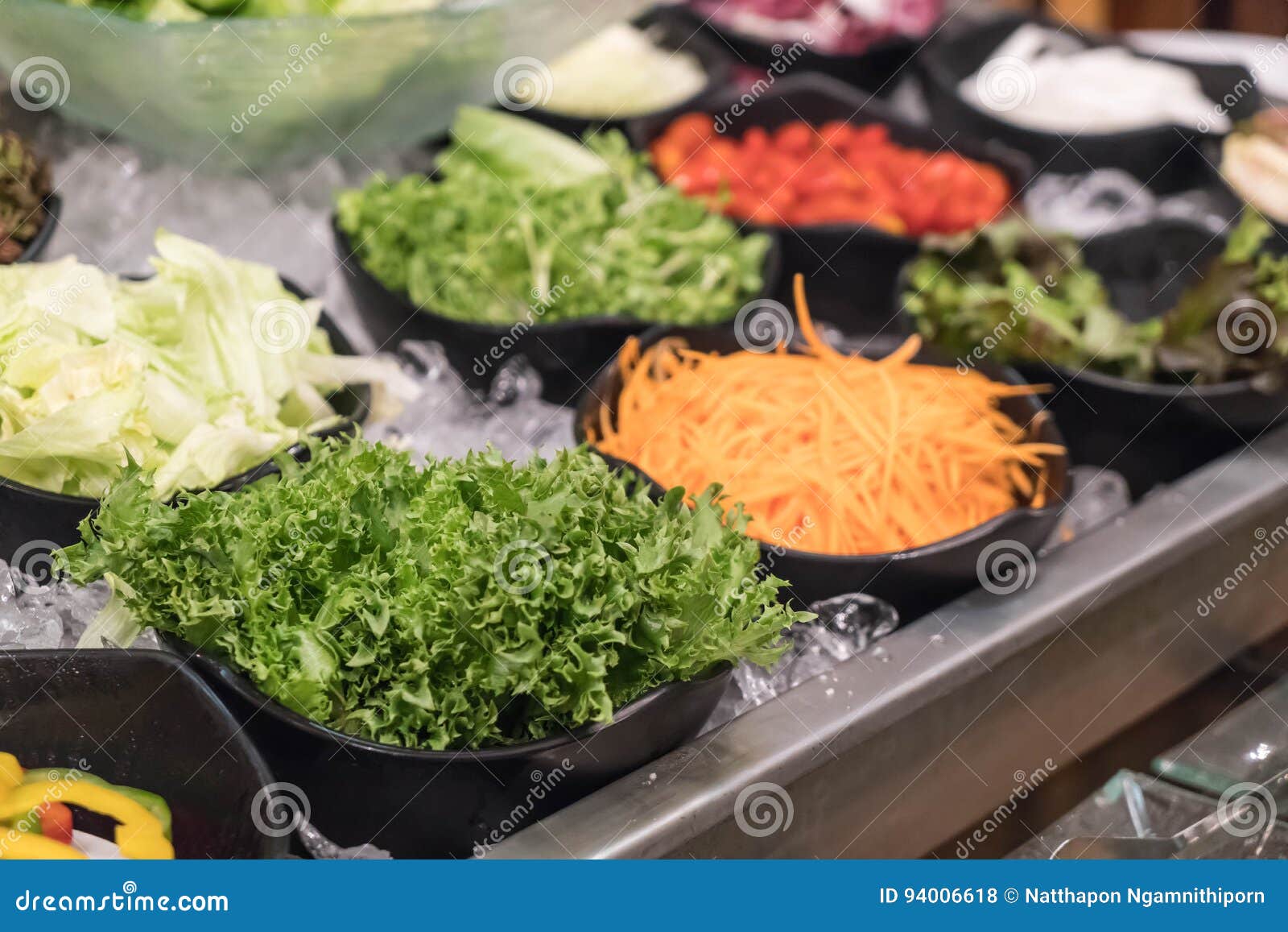 Mixed salad bar stock photo. Image of vegetable, cheese 94006618
