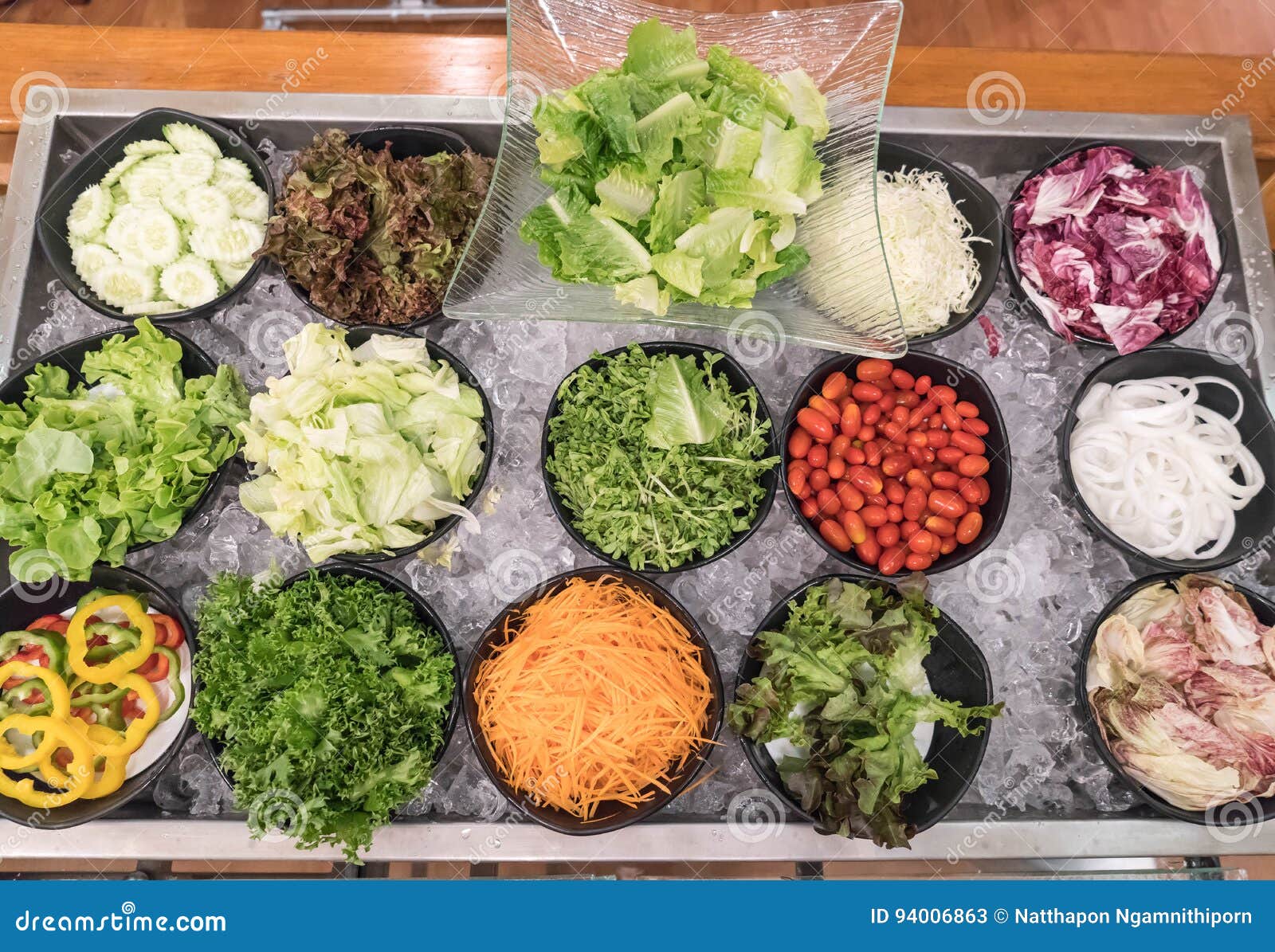 Mixed salad bar stock image. Image of buffet, green, organic 94006863