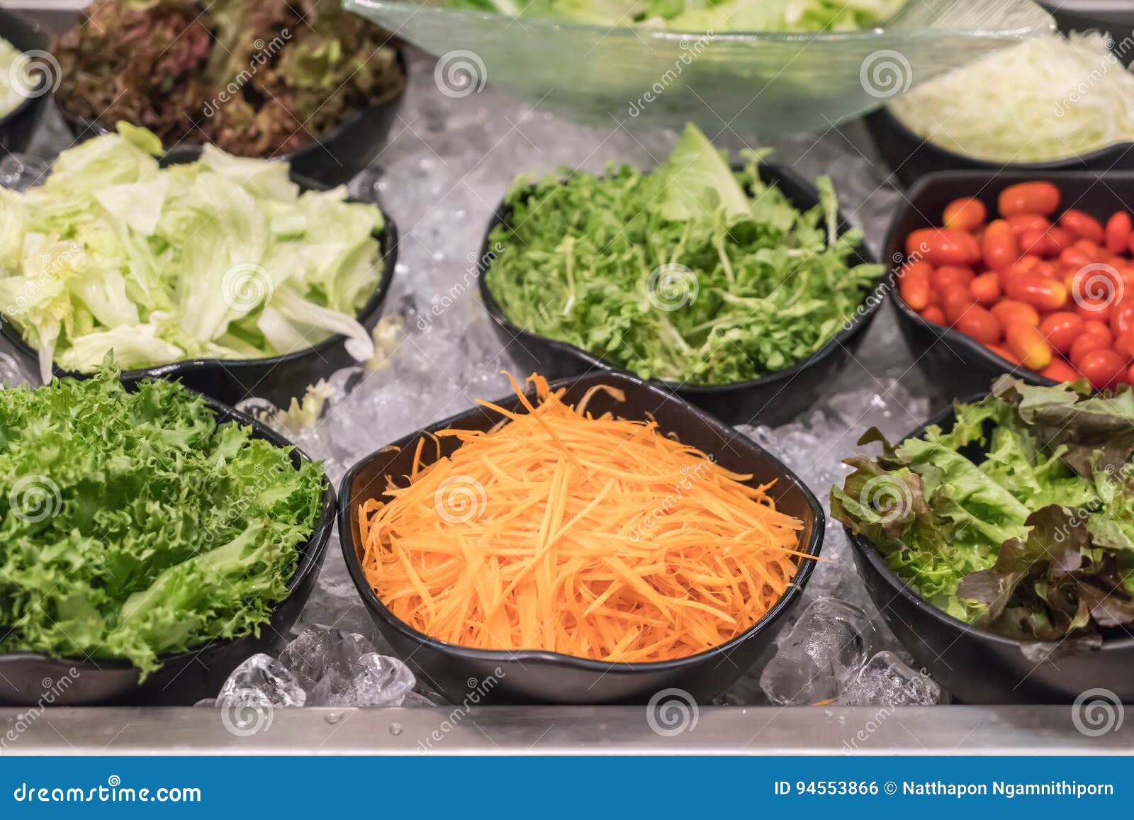 Mixed salad bar stock photo. Image of corn, buffet, leaf 94553866