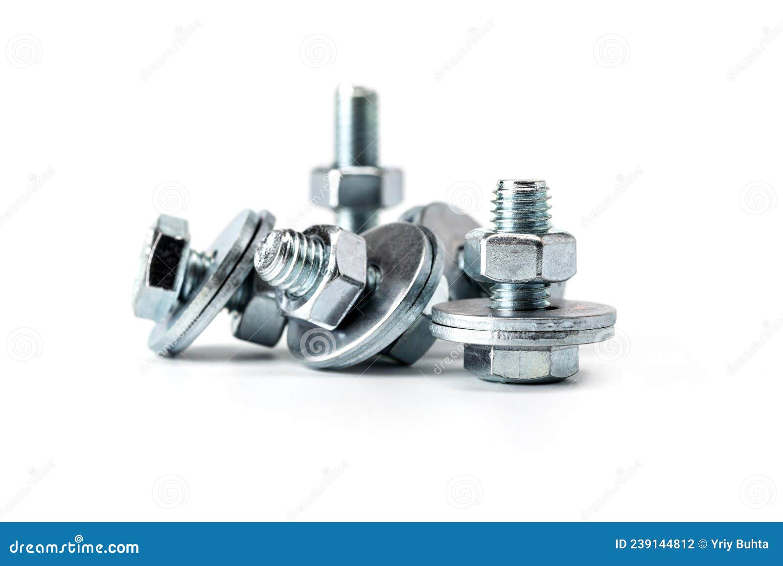mixed screws and nails. industrial background. home improvement.bolts and nuts.close-up of various screws. use for background, top