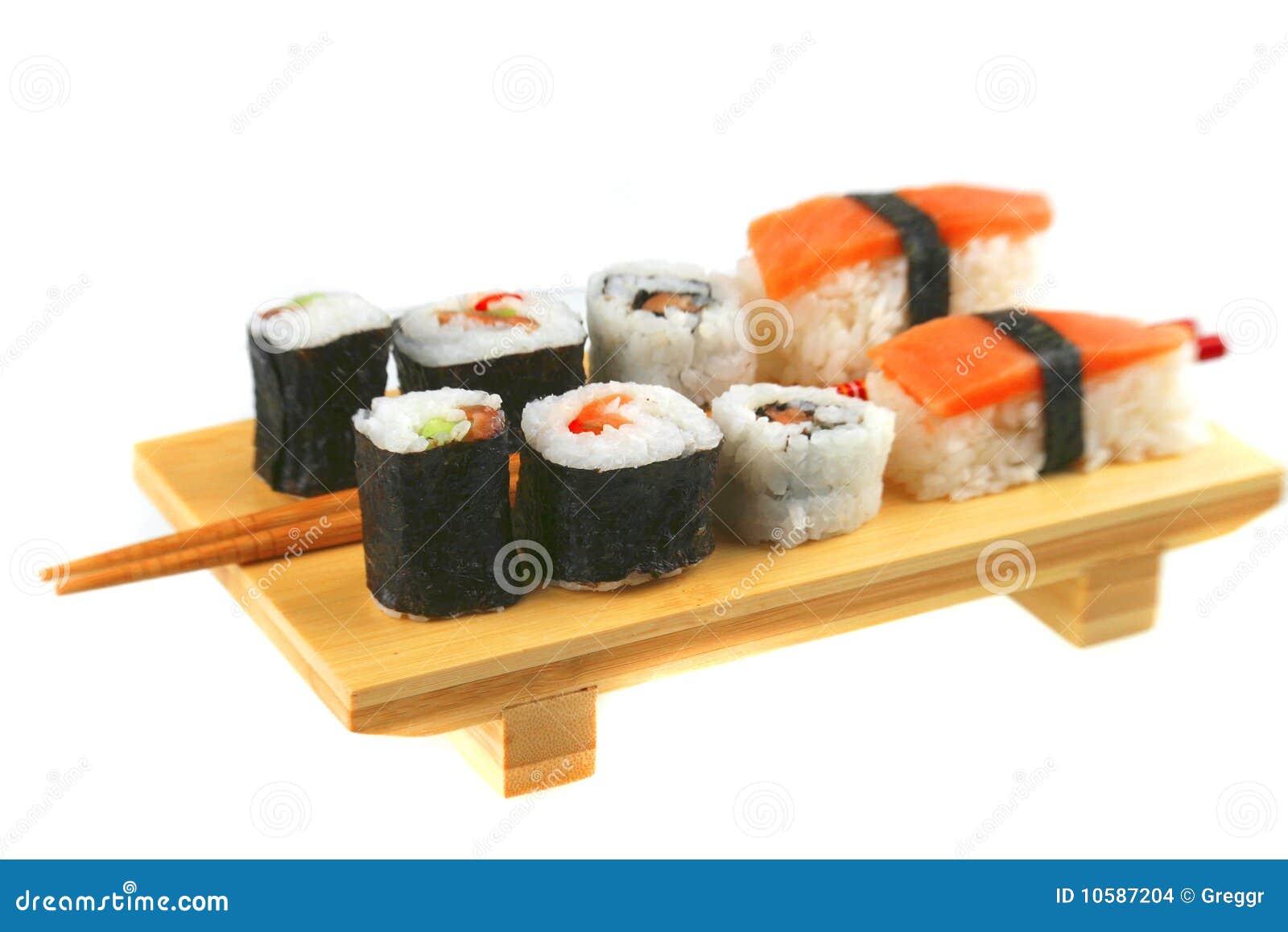 Mixed sushi plate stock photo. Image of appetizer, asia 10587204