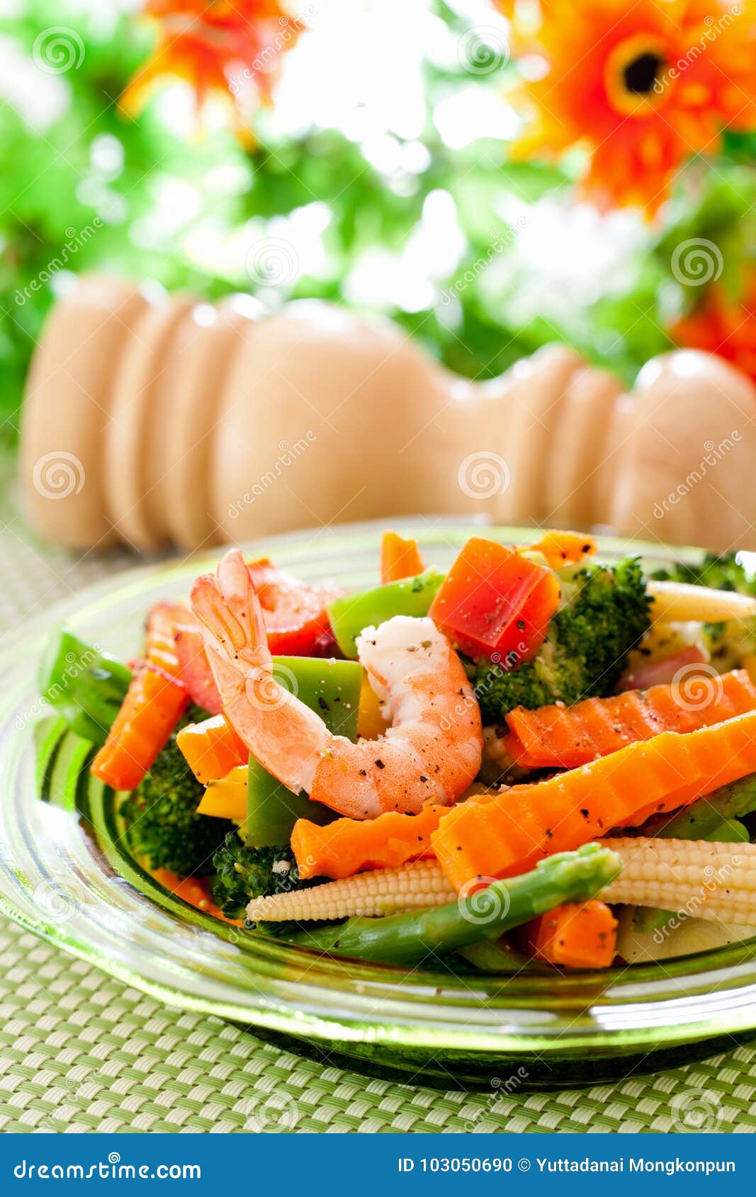 Stir-fried vegetables stock photo. Image of fried, thai - 103050690