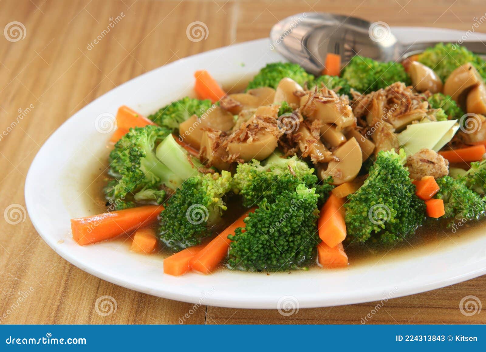 Mixed Vegetables in Asian Oyster Sauce Stock Image Image of carrot