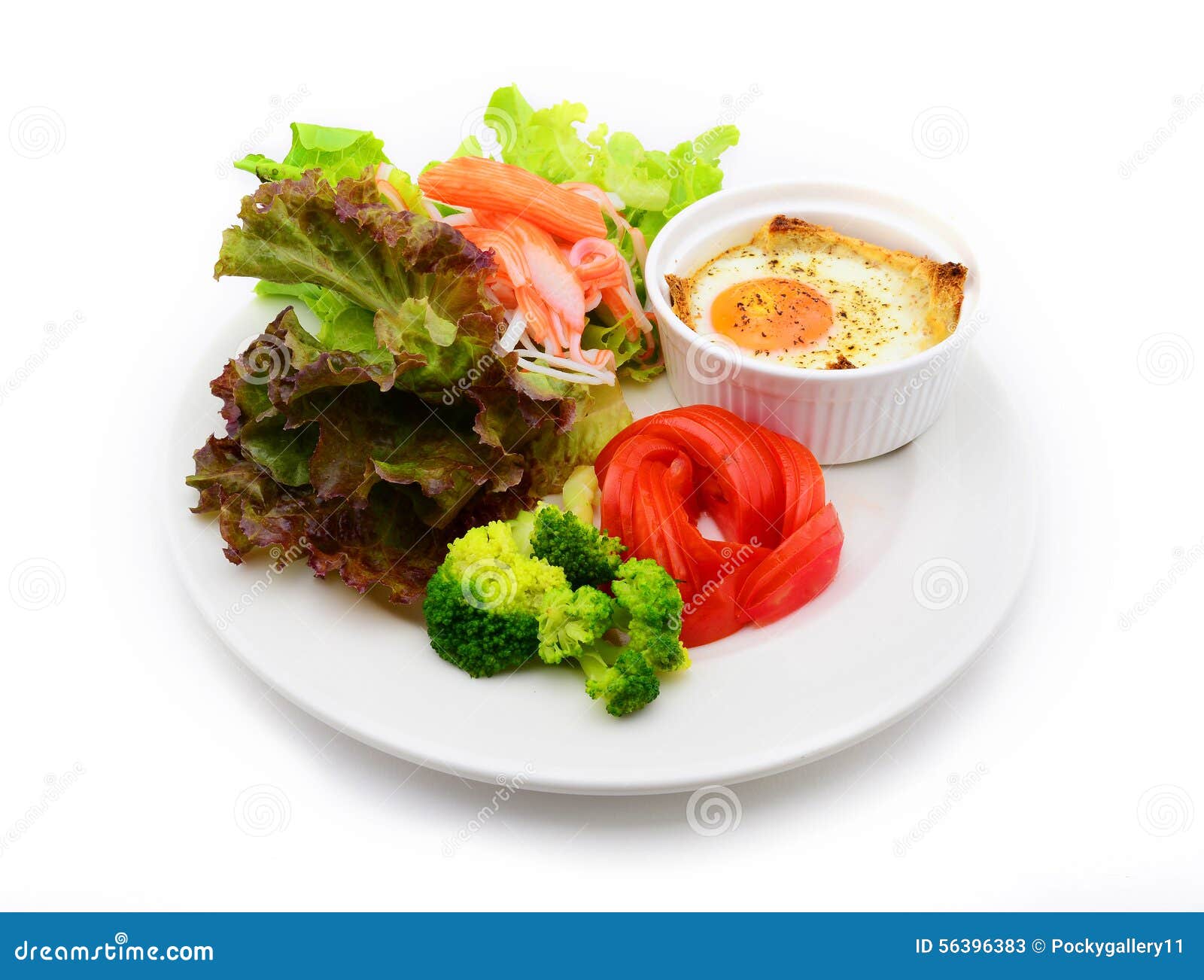 Mixed Vegetables with Egg and Imitation Crab Stick Stock Image Image