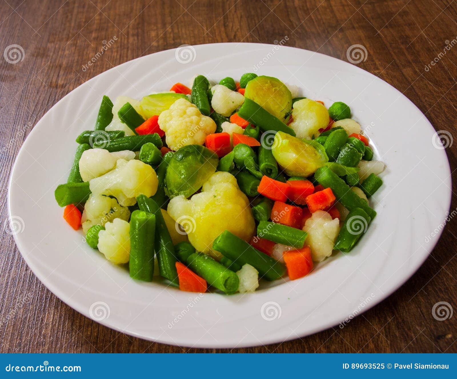 Mixed Vegetables on a Plate Stock Image Image of foodie, beans 89693525