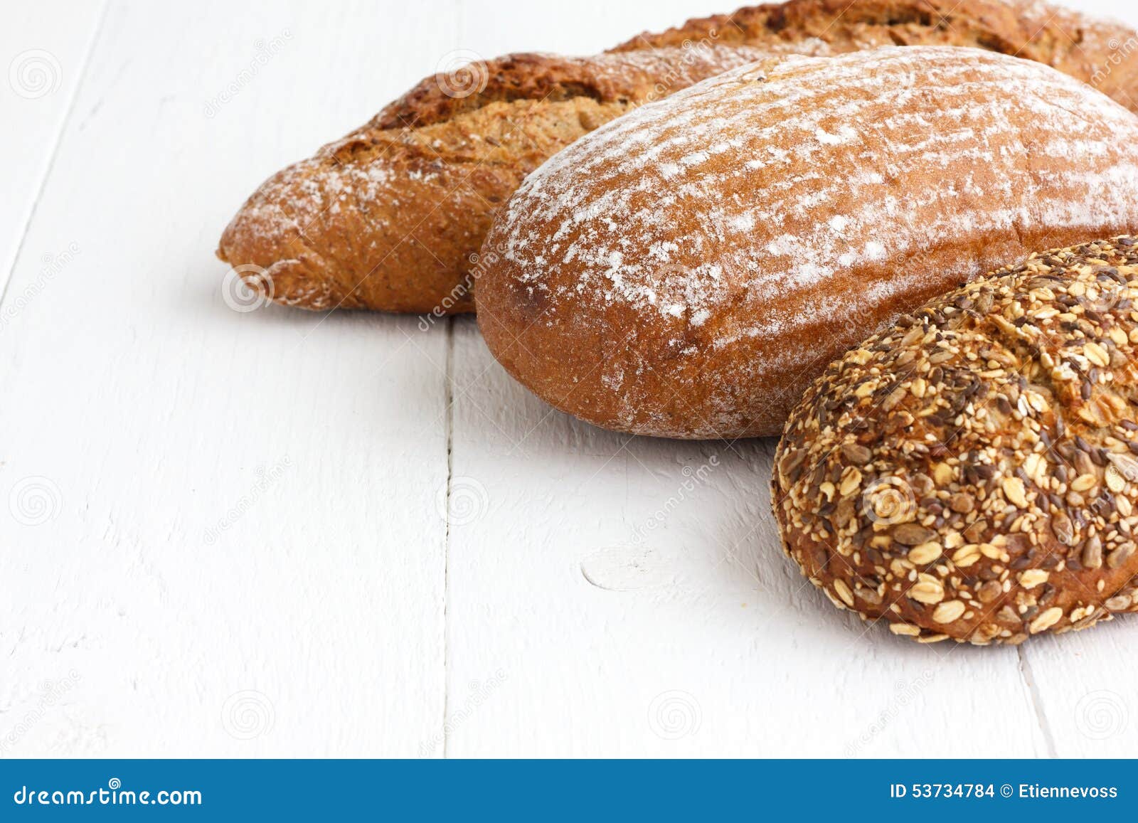 Mixed Whole Grain Health Breads Stock Photo Image of loaf, flour