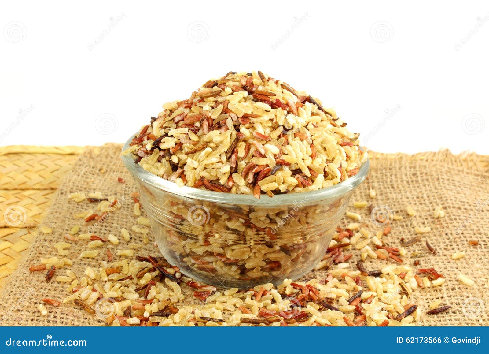 Mixed Wild Organic Brown Rice Stock Photo Image of calorie, grain