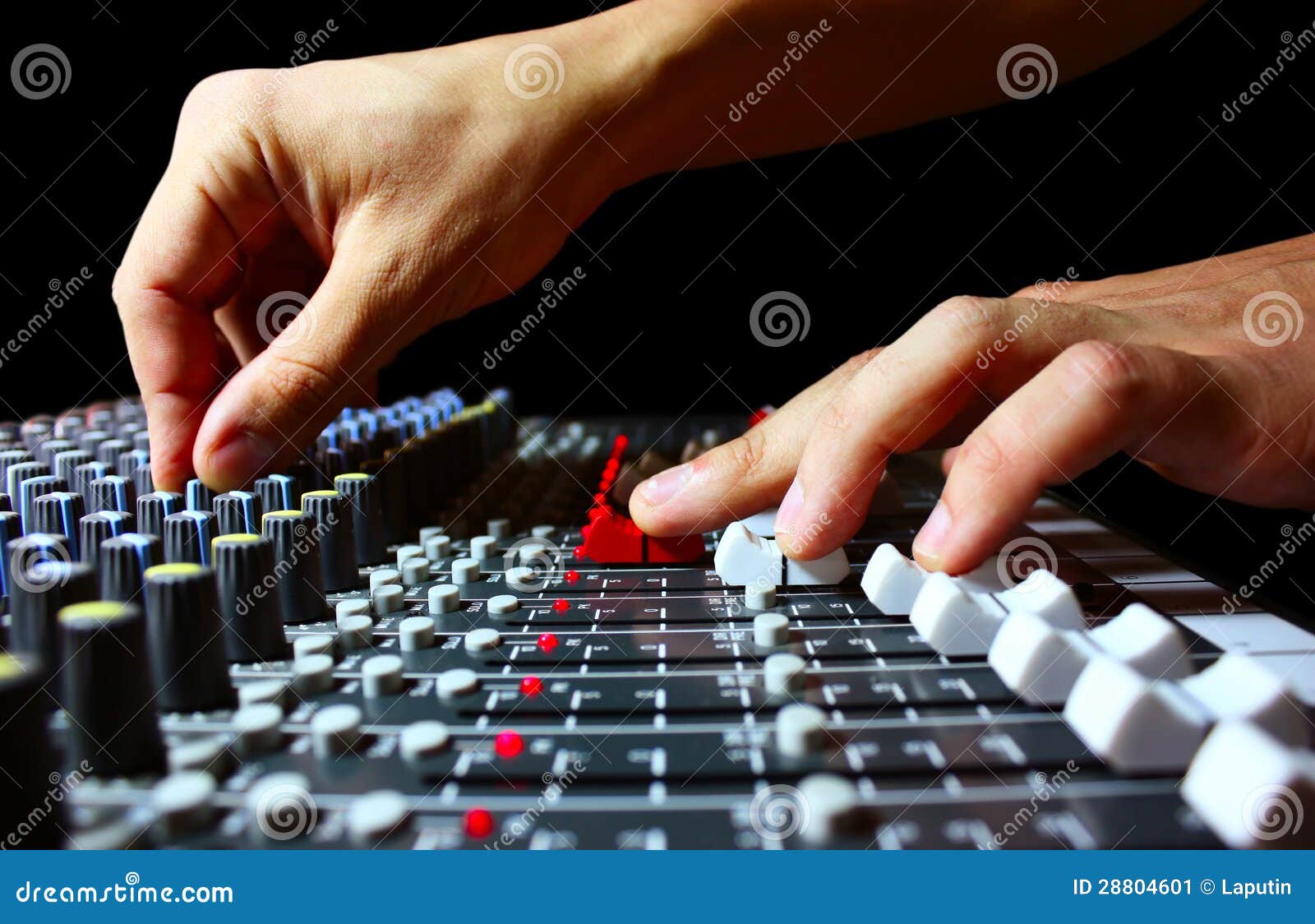 Mixer stock image. Image of equipment, editor, panel - 28804601