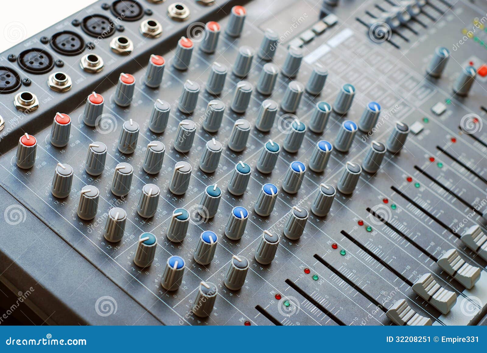 Mixer board stock image. Image of adjust, audio, musical 32208251