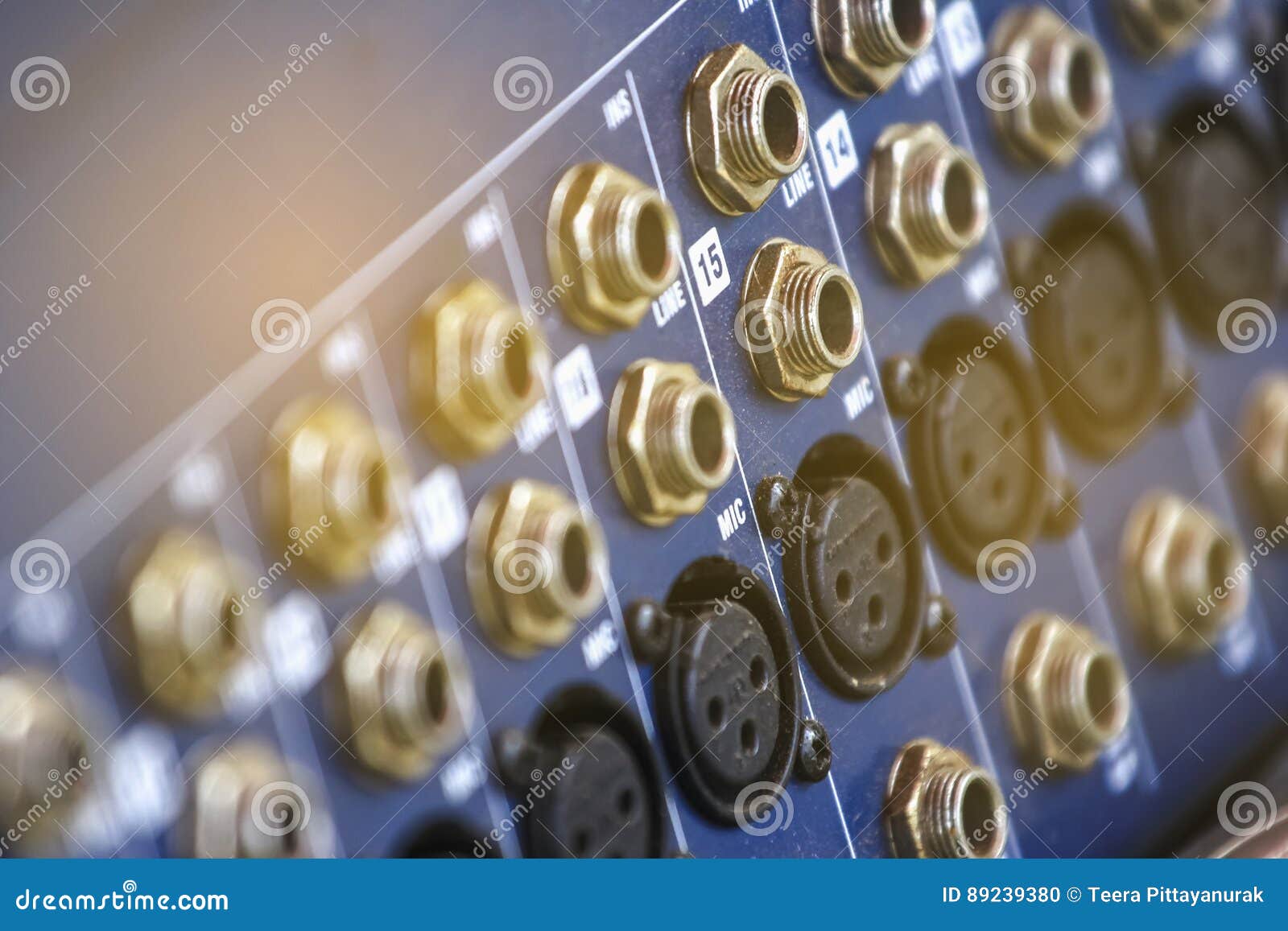 The Mixer Channel in the Recording Studio Stock Photo Image of radio