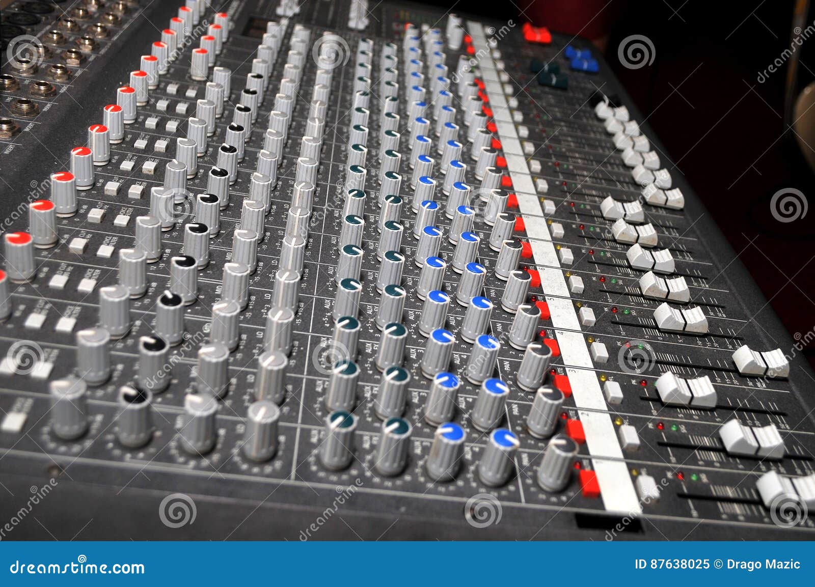 Mixer for DJ at the Wedding Stock Image Image of media, panel 87638025