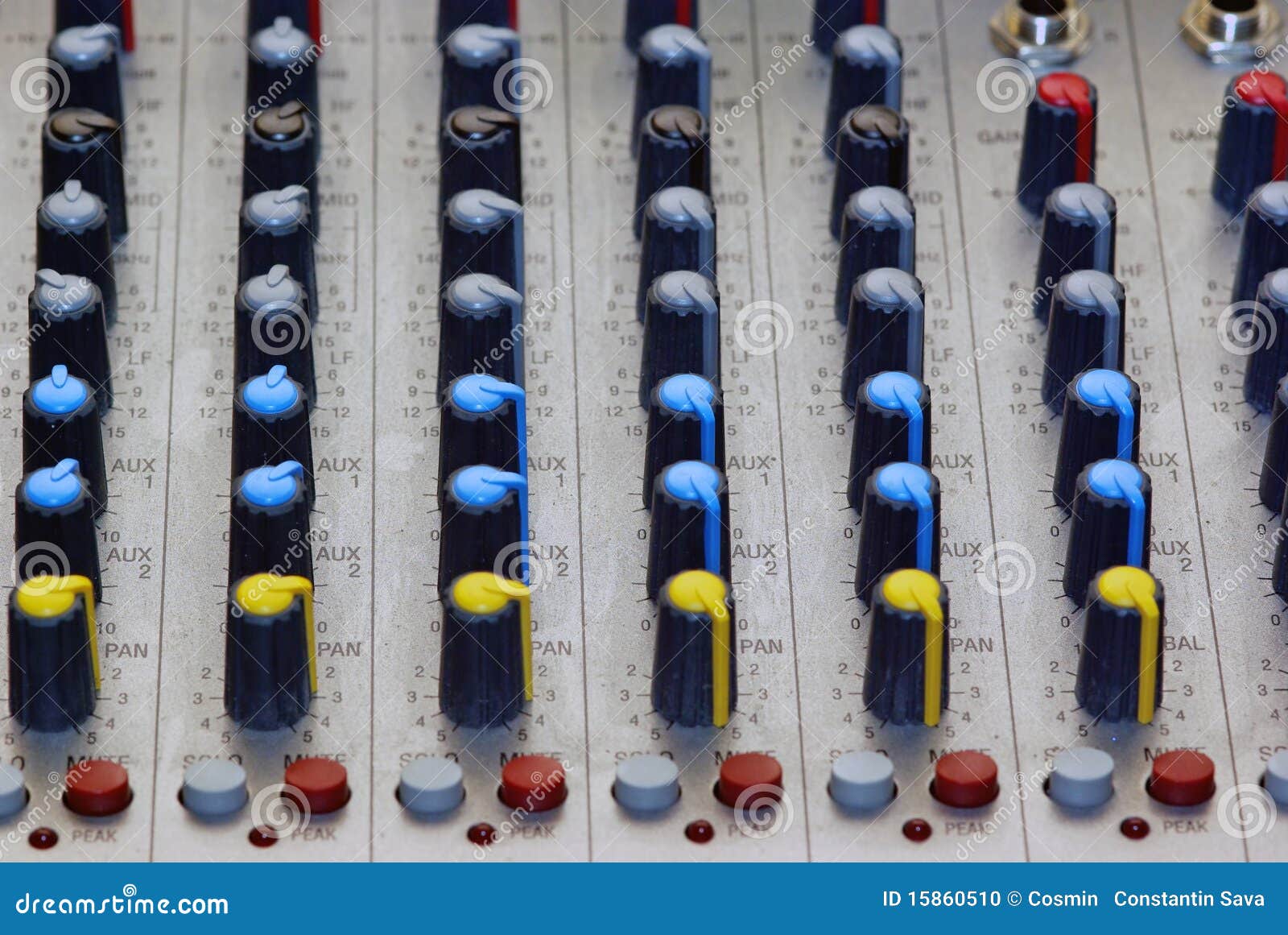  Mixer  panel  stock photo Image of composer console disc 