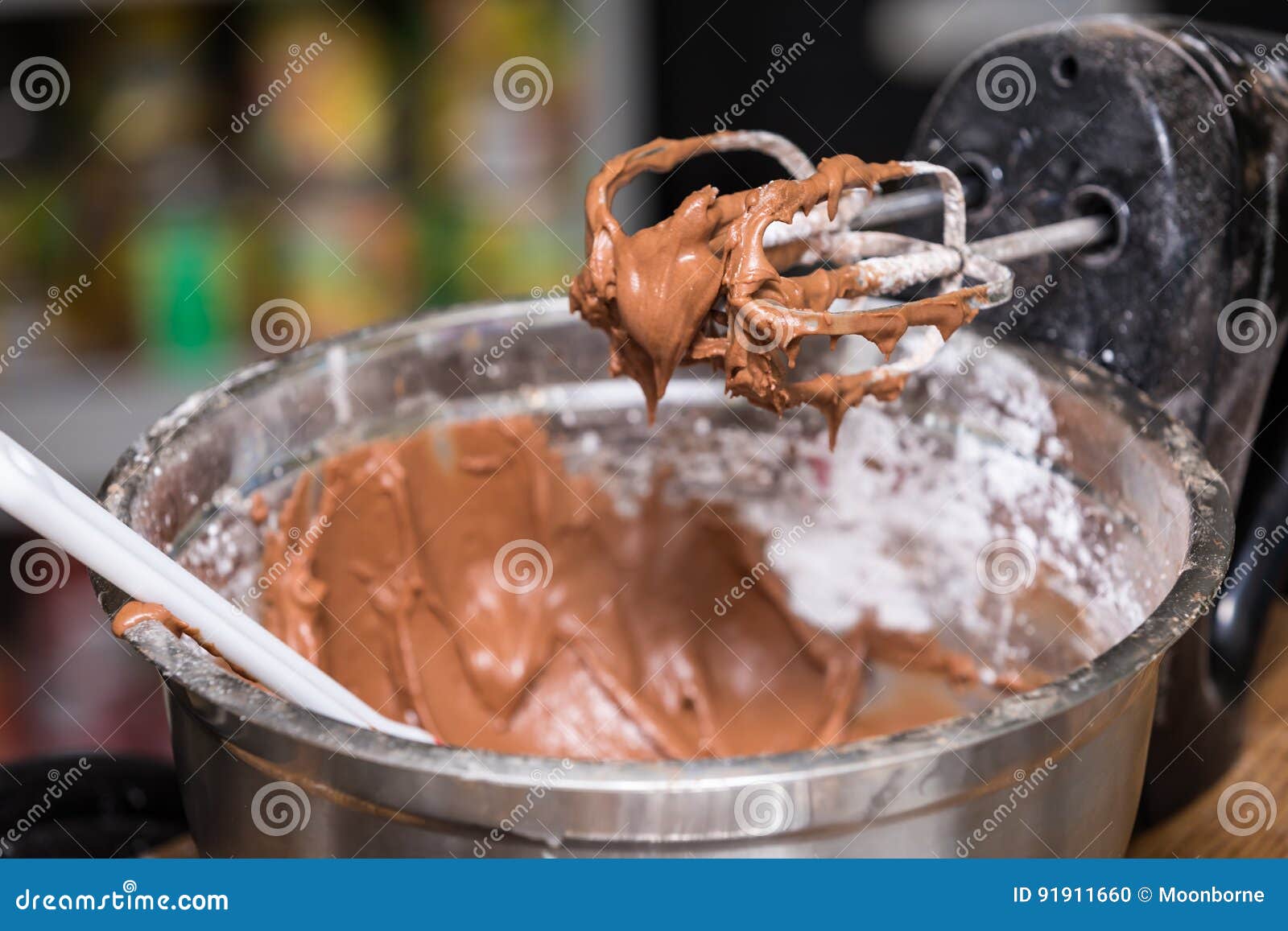 Mixing Chocolate Frosting stock photo. Image of event 91911660